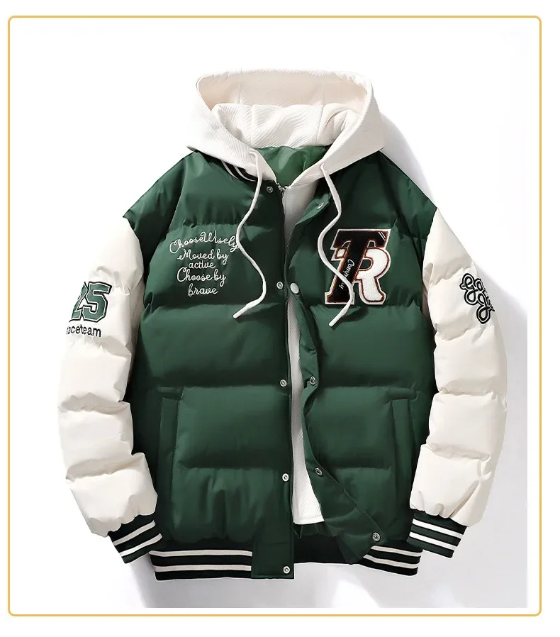 2023 Winter neue hochwertige Baumwolle gepolsterte Jacke Herren Damen große Straßen kleidung Baumwolle gepolsterte Jacke Herren mantel Kleidung – Detail 14