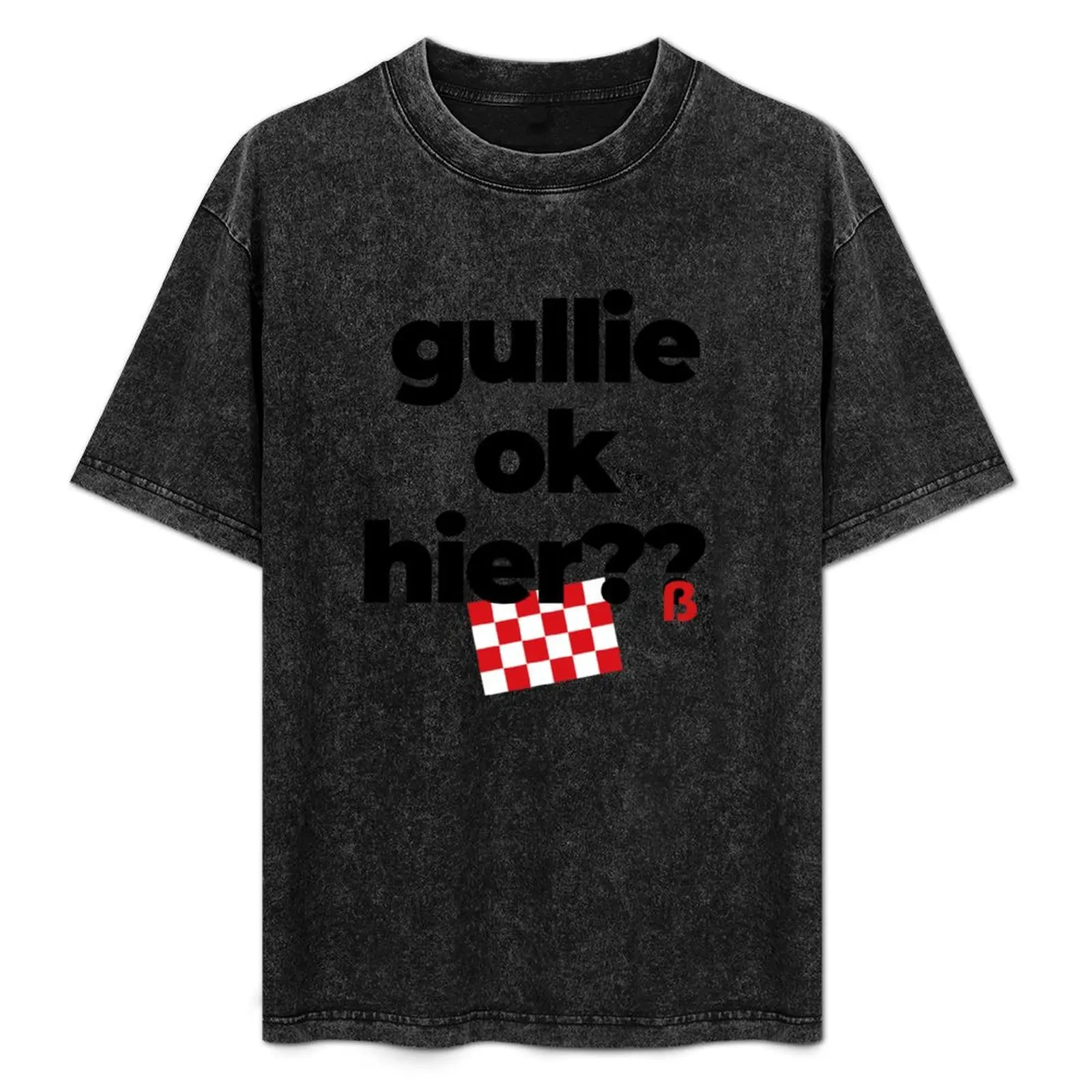 Gullie ok hier, mooi Brabants T-Shirt cute clothes boys animal print luxury clothing labubu blacks Men's clothing