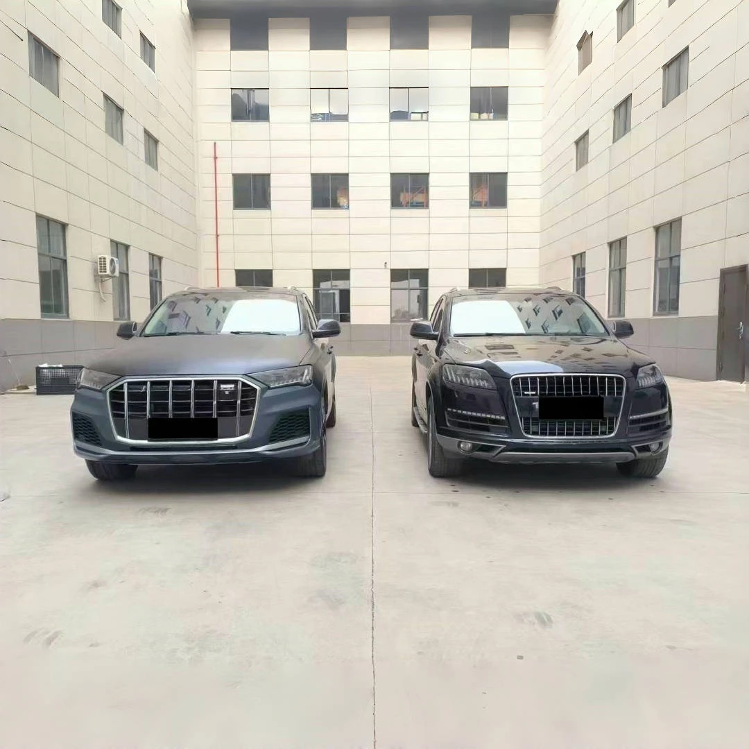 Auto Body Kit For Audi Q7 2006-2015 Upgrade to 2023 SQ7 Style With Hood Car Bumpers LED Headlight LED Tail Light