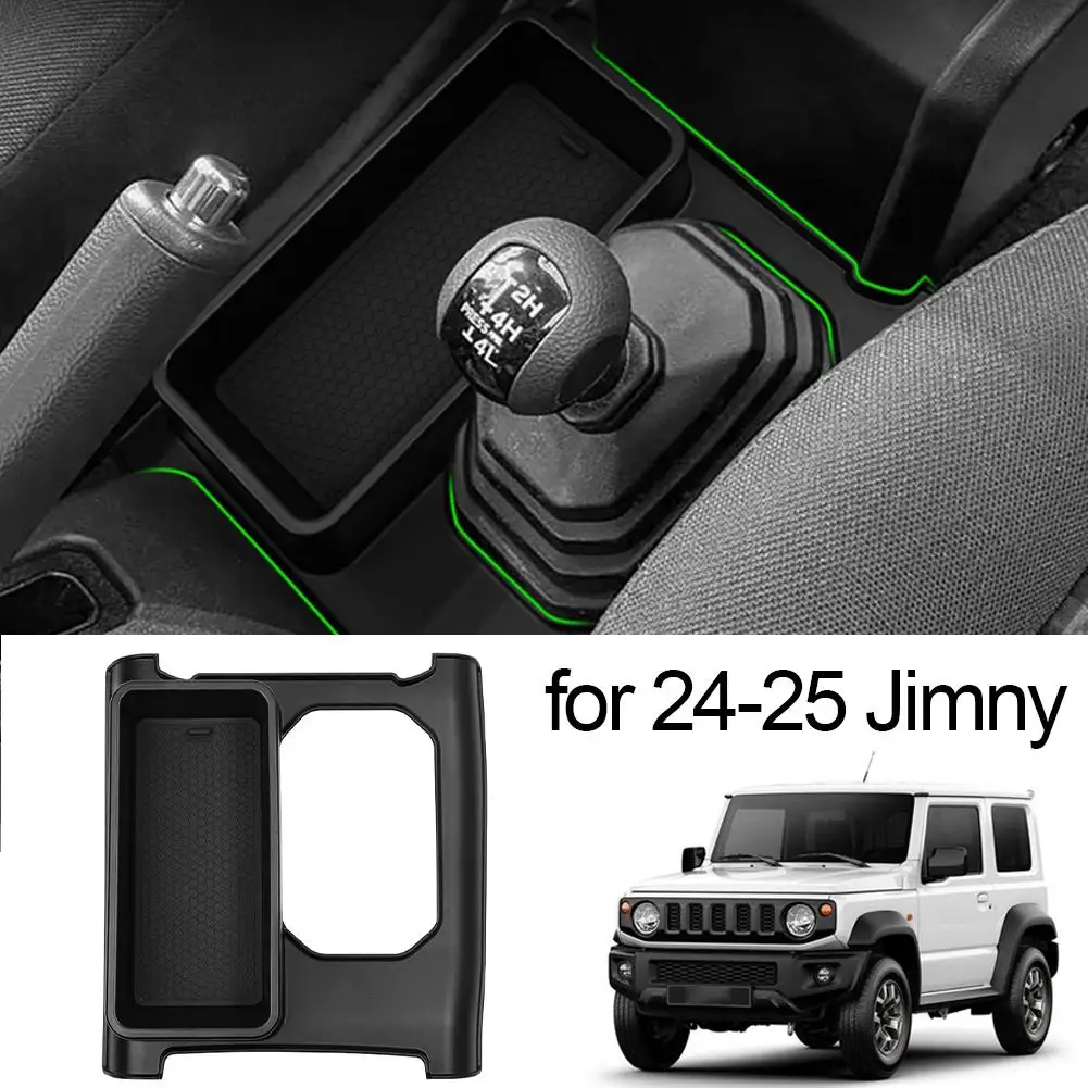

Боковой лоток переключения передач для Suzuki Jimny 2019-2025, ящик для хранения рычага переключения передач, органайзер для центральной консоли, аксессуары для внутреннего хранения B S7R3