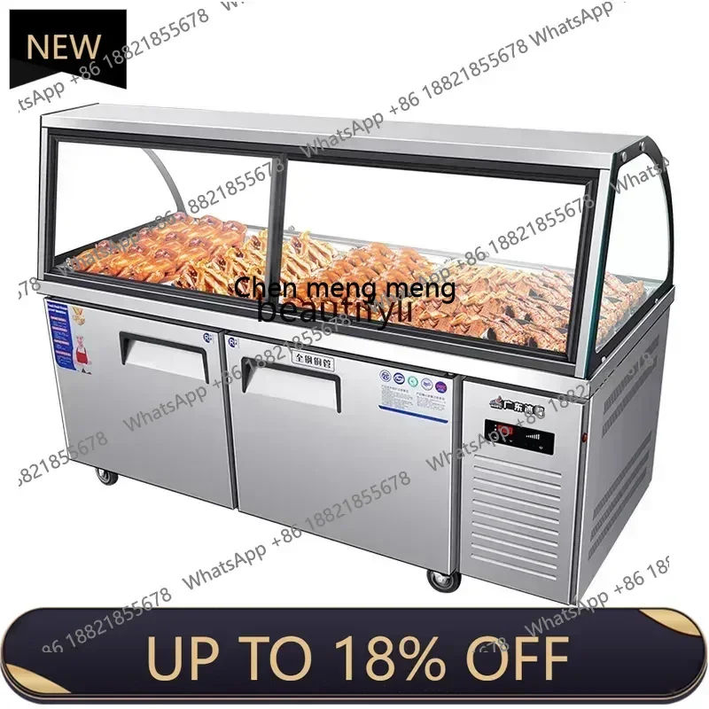 

Z189 A56 Deli Display Cabinet Double Temperature Braised Vegetables Duck Neck Cold Vegetables Braised Vegetables Up Refrigerated