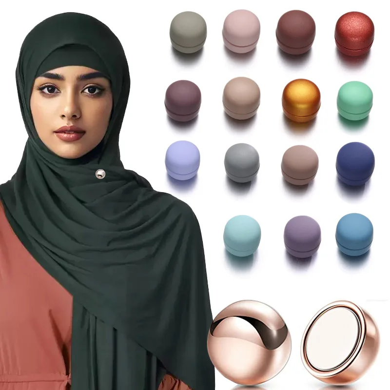 

Fashion Muslim Headscarf Fixed Strong Magnetic Brooch for Hijab Clip Turban Scarf Shawl Safety No Hole Pins Clothes Accessories