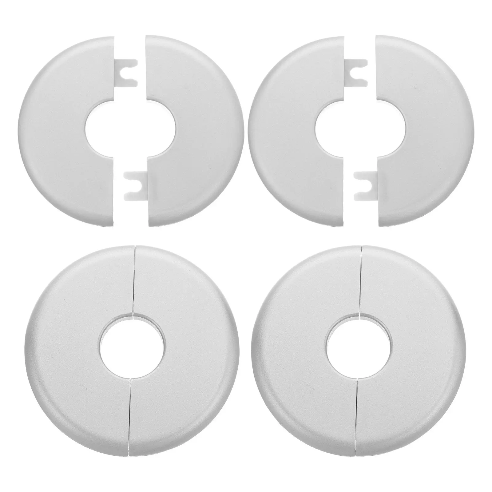 4Pcs Wall Hole Decorative Cover Round Pipe Flange Cover Plate Escutcheon for Plumbing Faucet Toilet Kitchen Escutcheon Plate