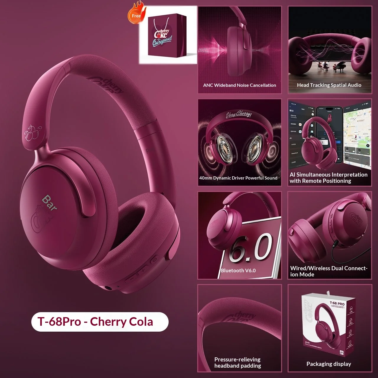 Variant: T-68 Pro Pink