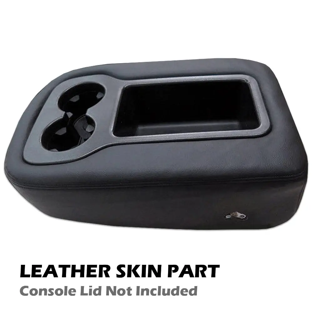 

Leather Console Jump Seat Lid Cover Replacement for Silverado Tahoe Suburban Yukon Gmc Sierra 2007-2013 Black
