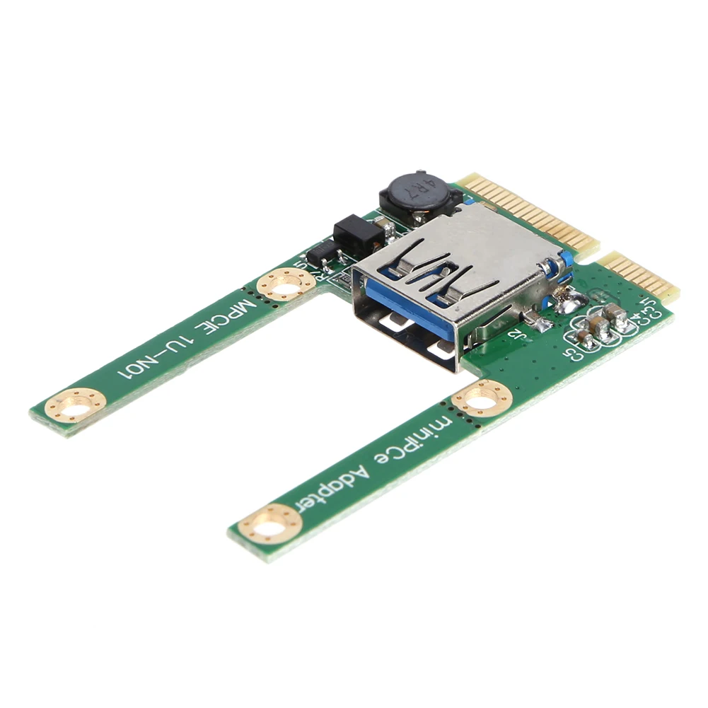 2pcs Mini PCI-E To USB3.0 Expansion Card Laptop PCI Express PCIe To USB 3.0 Converter Riser Card Adapter With Screw Fittings