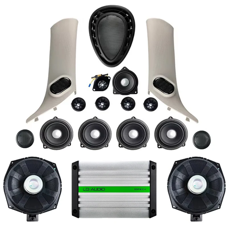 Hoorn Voor Mini F54 F55 F56 audiosysteem kit deur luidspreker zetel subwoofer plug en play bas muziek front tweeter cover