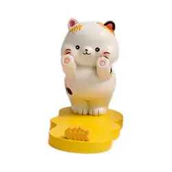 Cute Phone Holder For Desk Resin Animal Statue Mobile Phone Holder Tabletop Decor Smartphone Stand Cellphone Holder Desk Phone