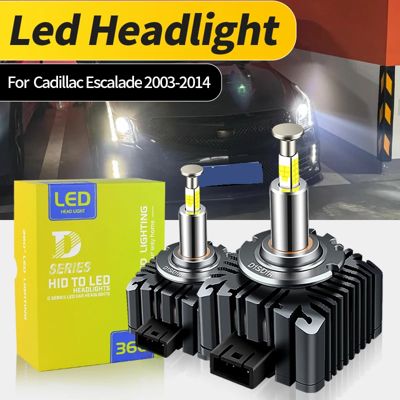 

D1S Светодиодная фара CSP Led 70 Вт Turbo Автомобильная лампа для Cadillac Escalade 2003 2004 2005 2006 2007 2008 2009 2010 2011 2012 2013 2014