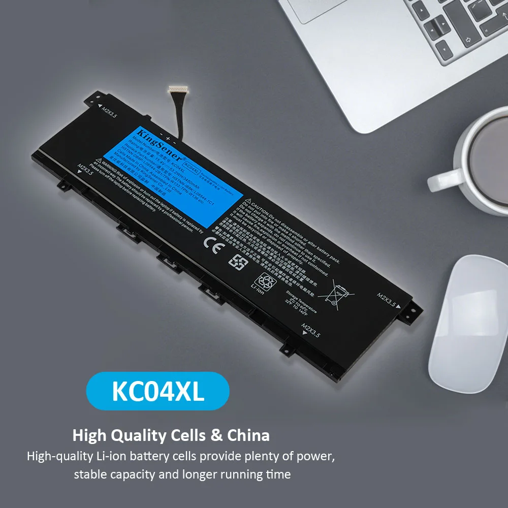 KingSener KC04XL Battery for HP Envy X360 13-AG 13M-AQ 13-AH 13-AQ0010TU 13-AH0010TX HSTNN-DB8P HSTNN-IB8K L08544-2B1 L08496-855