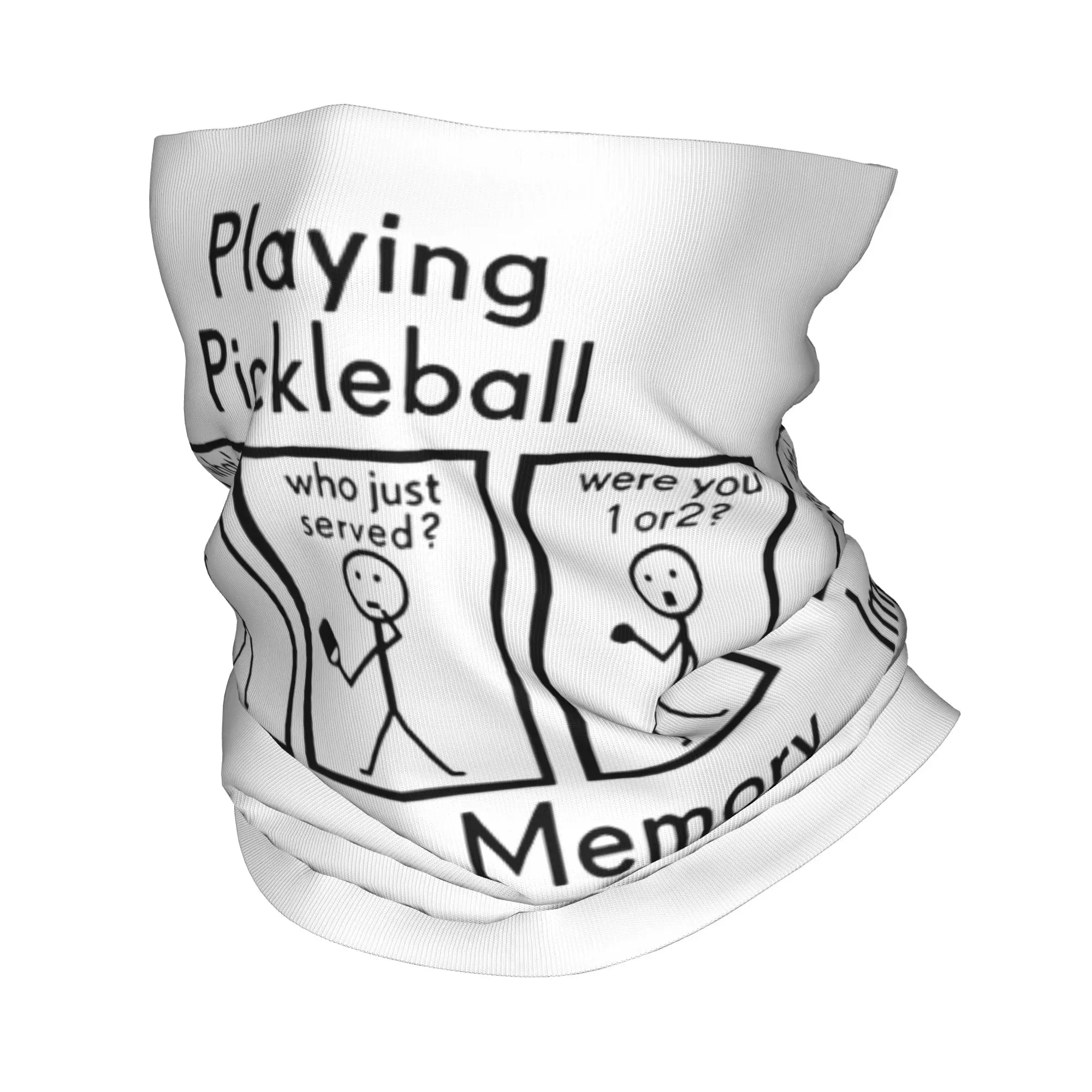 Playing Pickleball Improves Memory Bandana Neck Cover Balaclavas Wrap Scarf Printed Funny Player Headwear Multifunctional Adult