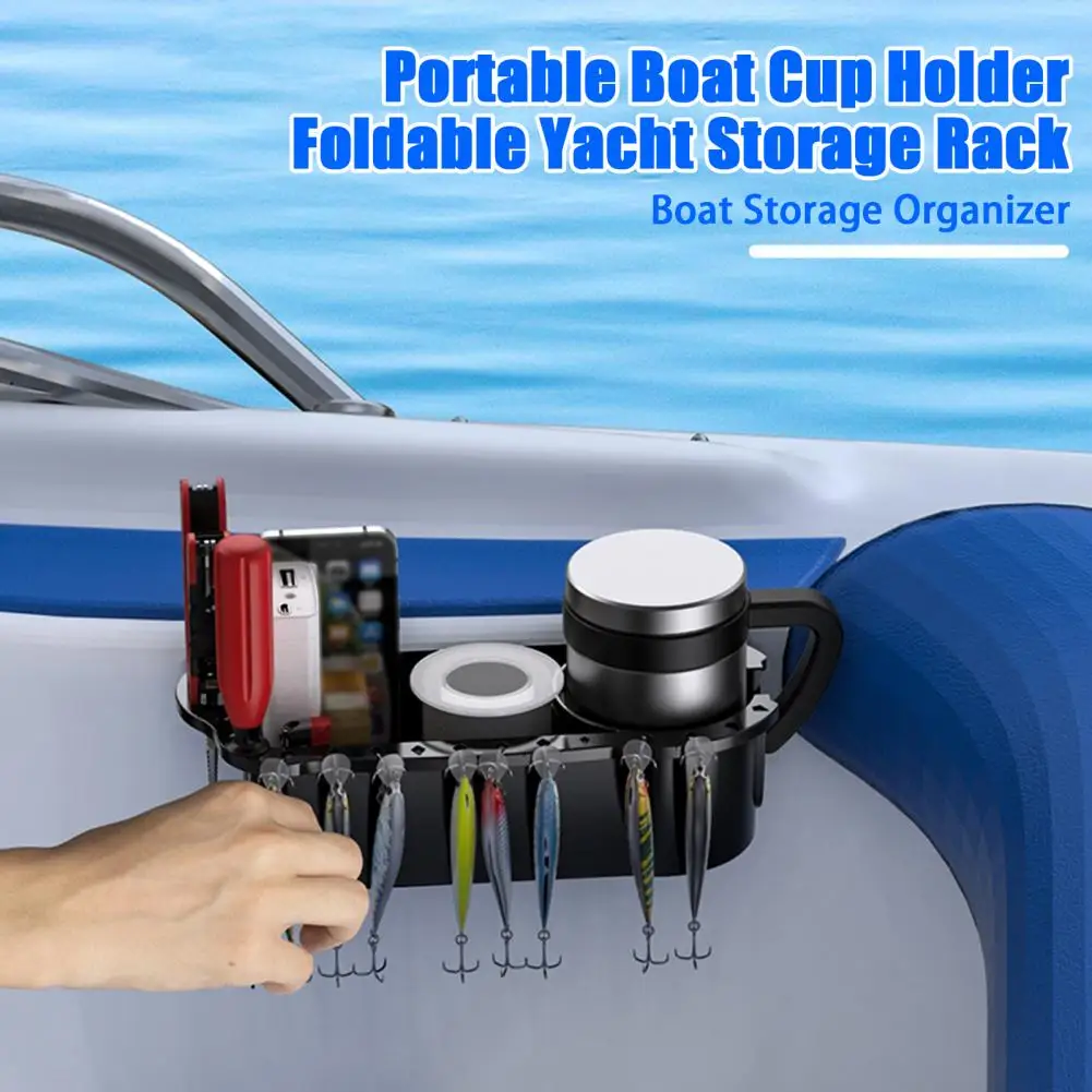 Multifunctional Boat Cup Holder Boat Cup Holder Storage Box with Capacity Non-slip Design for Easy Installation for Drinks