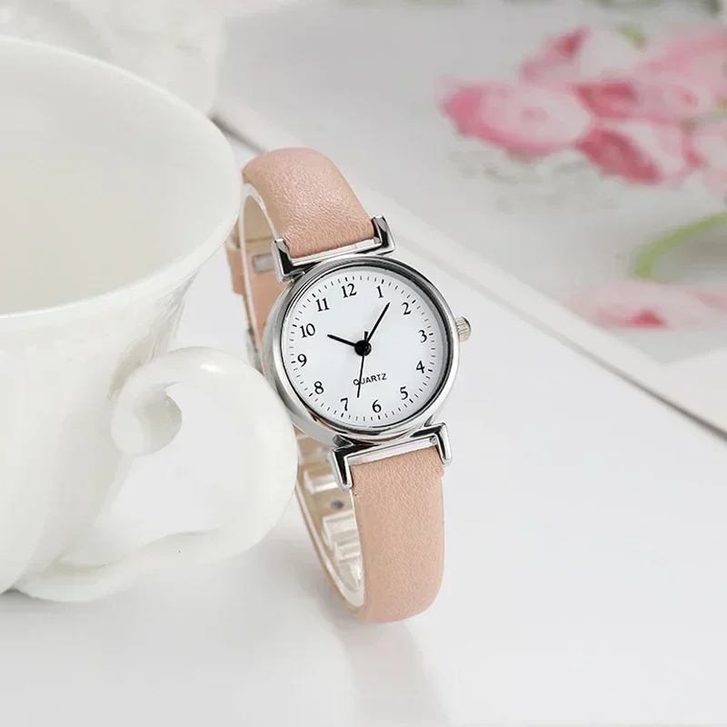 Reloj de cuarzo de alta calidad Para Mujer, Relojes informales de Esfera pequeña a la moda de lujo, reloj de pulsera de cuero Para Mujer, Relojes informales Para Mujer