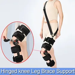 1PC Adjustable Hinged Knee Brace-Knee Immobilizer with Side Leg Stabilizers-for Meniscus Tear Arthritis ACL PCL Orthopedic Rehab