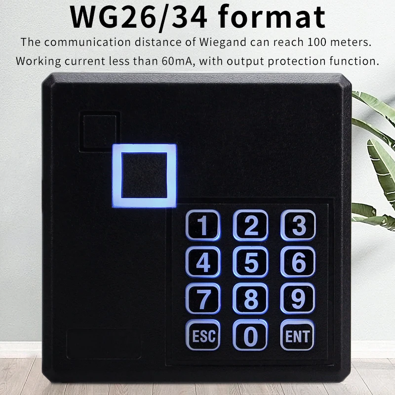 Picture 5: NFC Access Control Keyboard, 13.56Mhz Mifare RFID Card Reader, Wiegand26/34, RS485,RS232,TTL Format For Access Control Systems