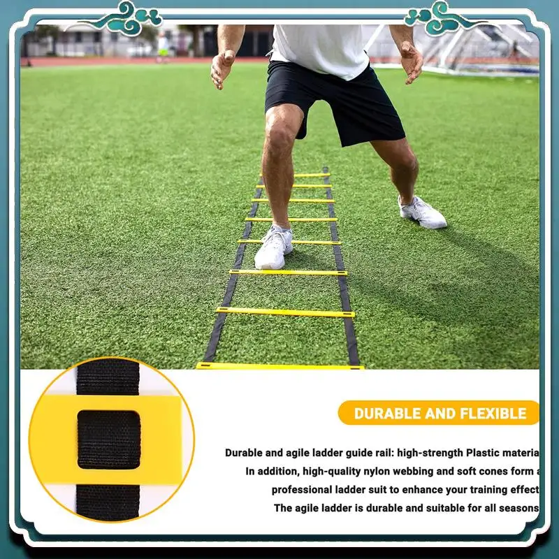 Reliable Sports Speed Agility Training Set 10 Disc Cones And Agility Ladder For Football Basketball Rugby Track