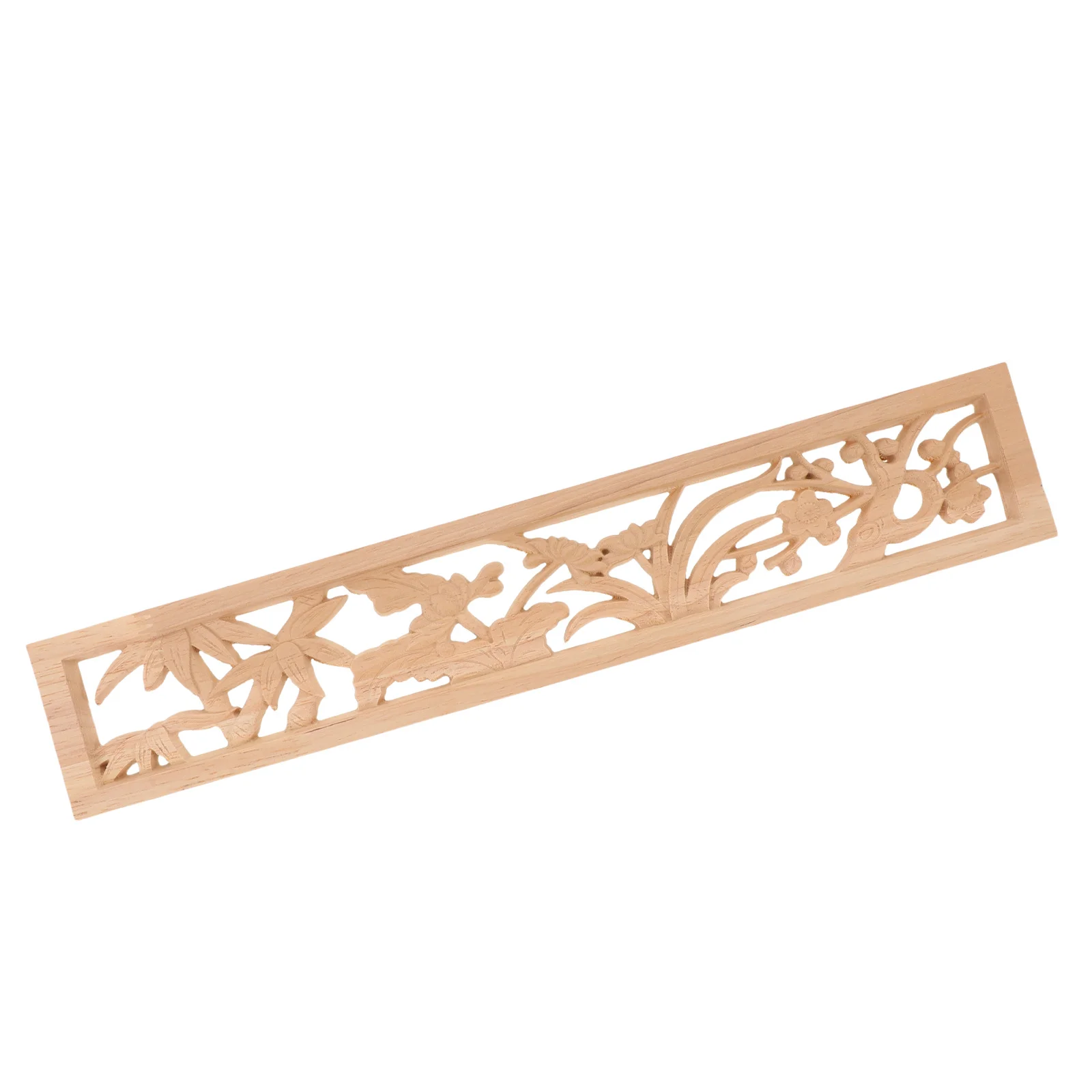 

Traditional Nightstand Solid Wood Hand Carved Onlay Appliques Bedside Cabinet Storage Solution Unpainted Furniture Decals