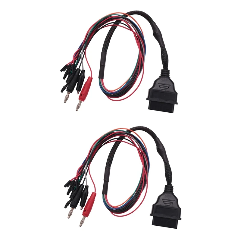 2 PCS Car MPPS V18 Version V18.12.3.8 Breakout Tricore Cable ECU Programming Multi-Connector Black OBD 16PIN Bench Pinout Cable