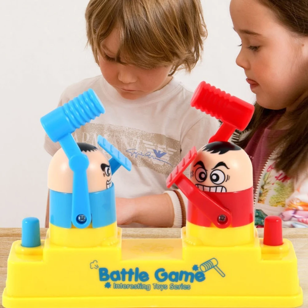 1pc Funny Practical Joke Fight Battle Antistress Toy Prank Interaction Play Table Game Toys Gift