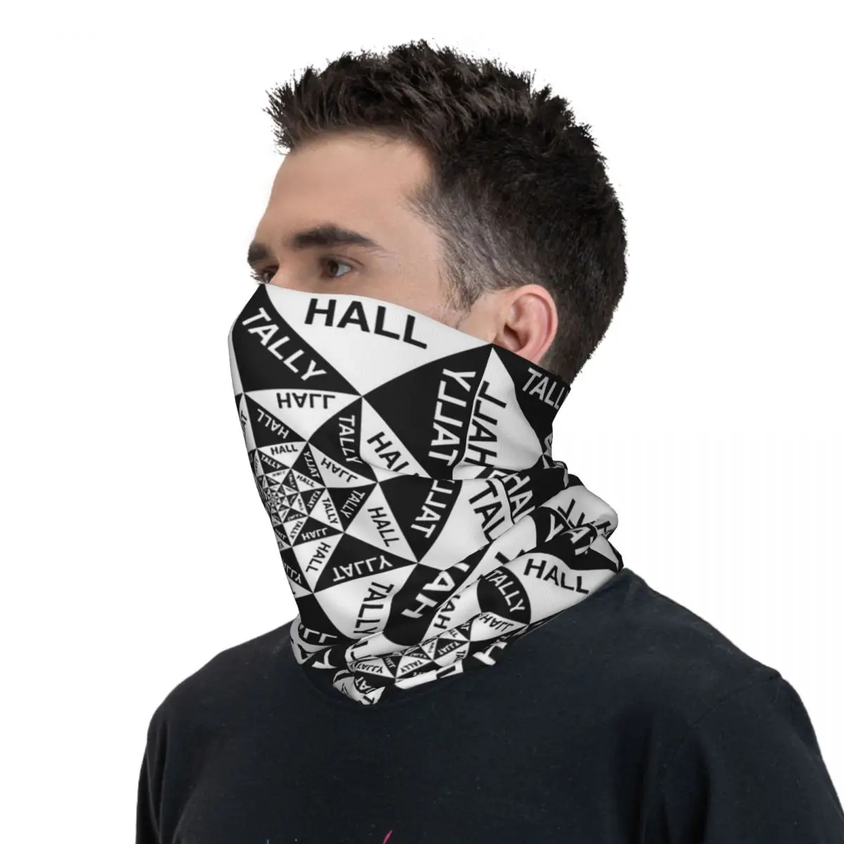 Mascarilla lavable para hombre y mujer, máscara estampada con Logo de Hall Band, género Indie Pop, pasamontañas para correr, 02