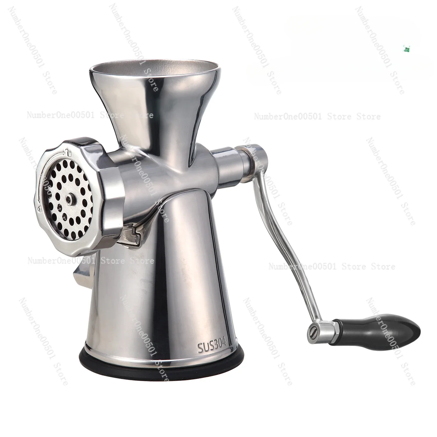 Household Manual All-stainless Steel Meat Grinder Small Hand-cranked Minced Meat Stir Vegetables Fill Sausages  Sausage