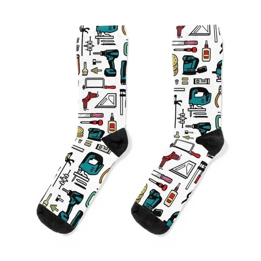 Woodworking Tools Socks basketball sports and leisure new year Socks For Women Men's