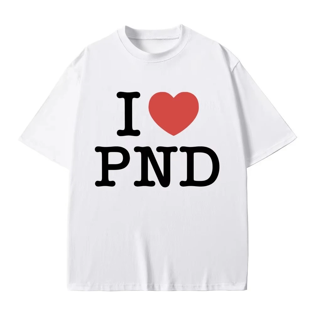 أنا أحب Partynextdoor تي شيرت الرجال الهيب هوب خمر المتضخم قصيرة الأكمام تي شيرت الرجال النساء عادية نقية التي شيرت المشجعين هدية