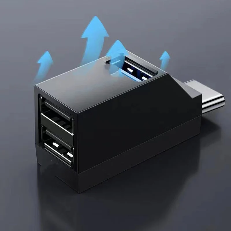 Pfeife Form Typ C Hub USB 3,0 2,0 aus USB-Kabel Splitter Disk Reader Daten übertragung erweitern Adapter Maus Tastatur Konverter – Detail 3
