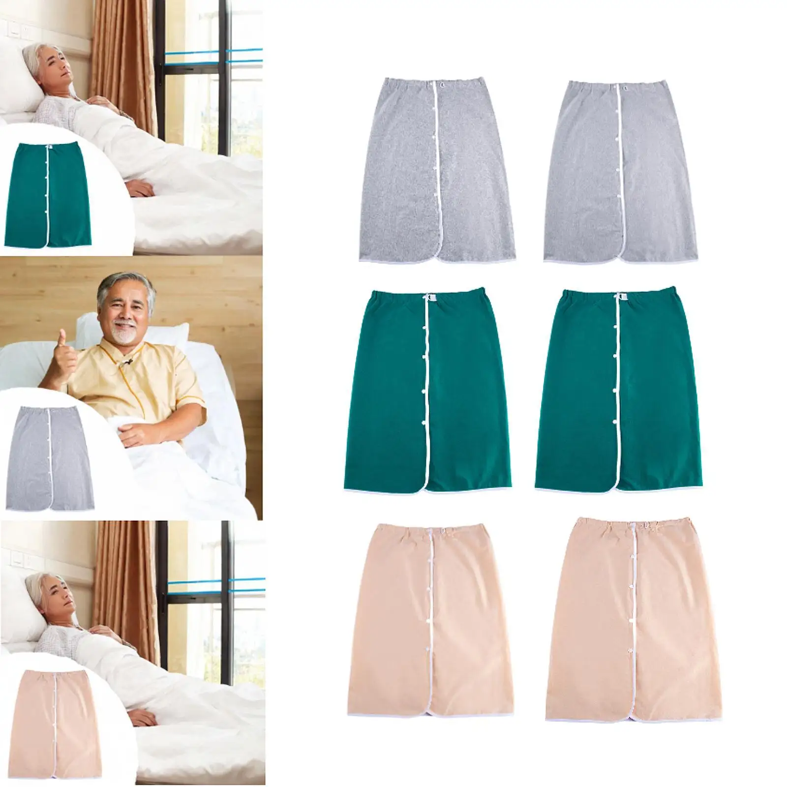تنورة حفاضات للبالغين، وسادة سرير سلس البول، قابلة للغسل، حماية سرير رعاية المسنين #4