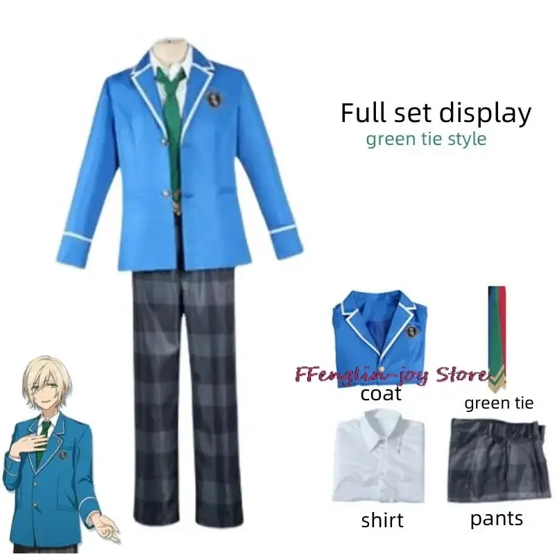 ☆SunlCos Ensemble Stars Cosplay Costume Anzu Tenshouin Eichi Narukami Arashi Nagumo Tetora Ogami Koga Anime School Uniform Suit☆ view 4