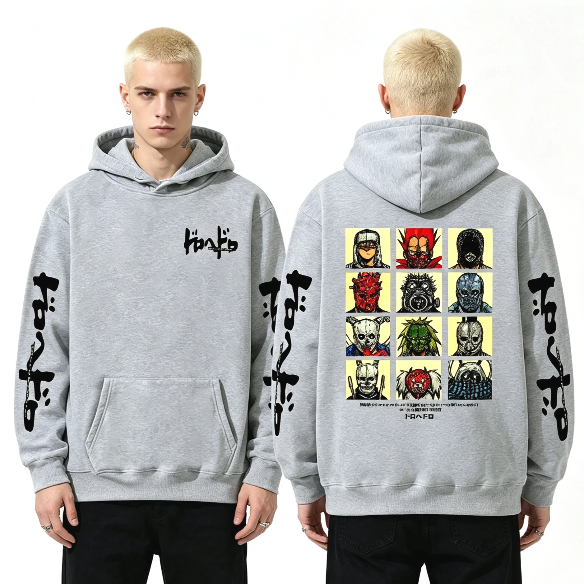 2026 Bestseller Japanischer Anime Dorohedoro Mugshot Hoodie für Männer und Frauen, Manga-Sweatshirt aus weicher Baumwolle, perfekt für Pendler und Freizeitkleidung