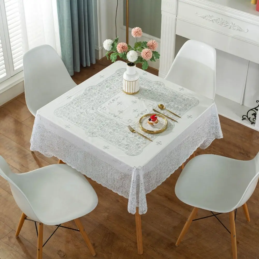 

Waterproof Square Tablecloth Anti-Scald Washable Printed Table Cover Anti Slip Oil Resistant Table Mat Tea Table