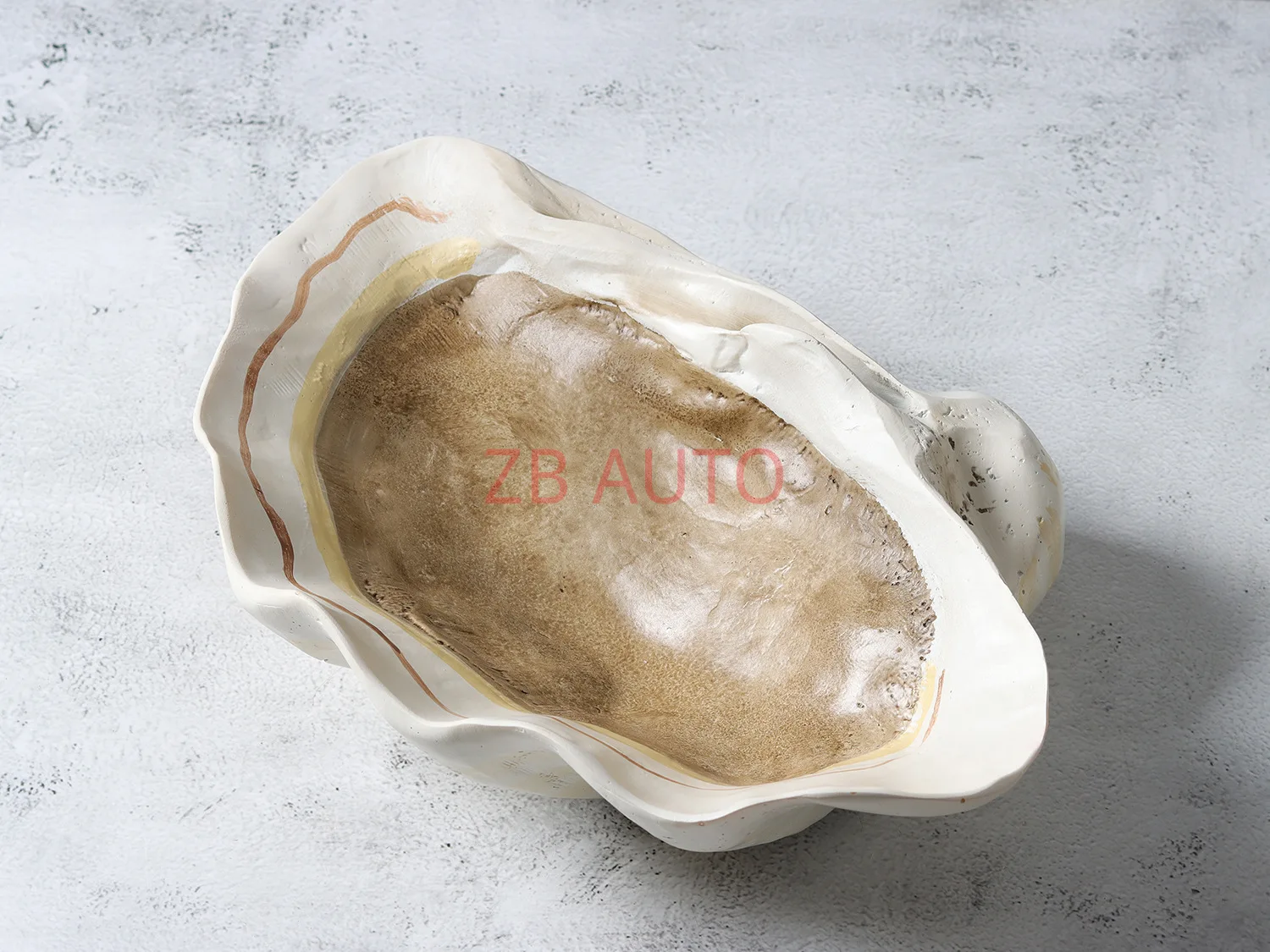 Old vintage resin simulation shell fruit plate jewelry box tray ornaments home model room soft decoration supplies