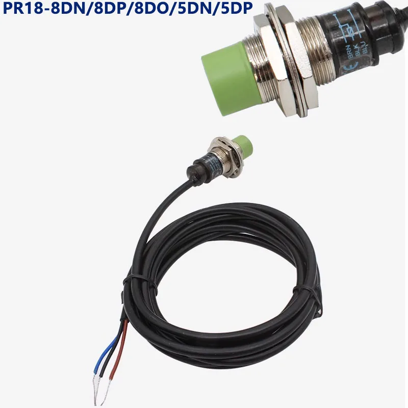 PR18-8DN Inductive Proximity Sensor switch NPN 3-wire NO 10-30VDC Detection distance 8MM