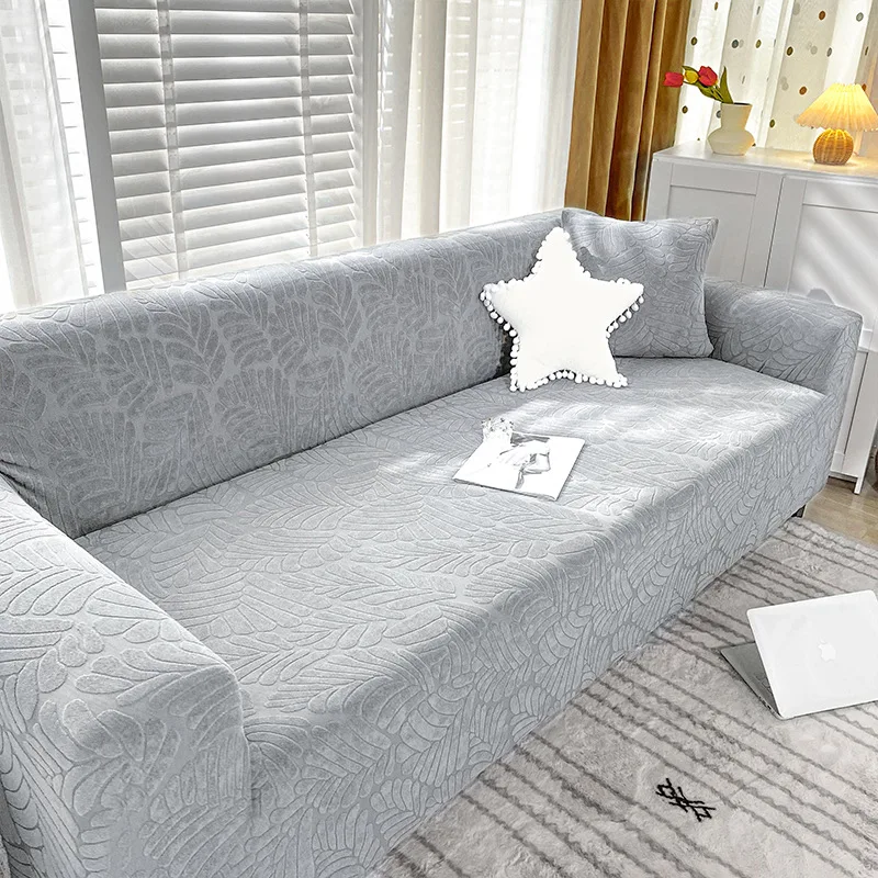 Sofa Cover Four Seasons General All-wrapped Sofa Cover Solid Color Non-slip Sofa Terry Cloth Two-seat Three-seat Sofa Cover