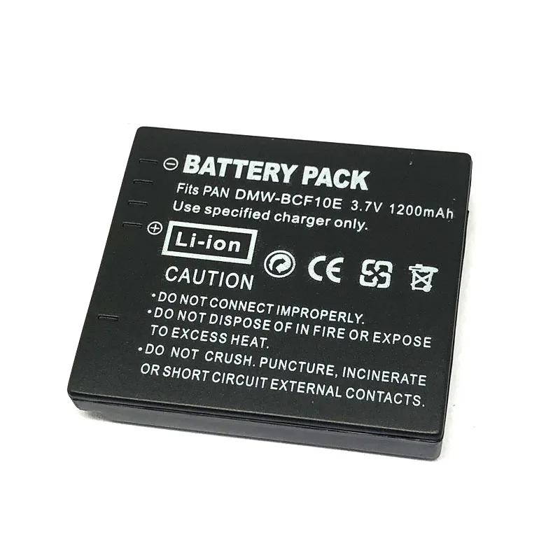 DMW-BCF10 BCF10E BCF10GK BCF10PP CGA-S/106B S/106C S/106D Camera Battery For Panasonic DMC F2 F3 F4 FH1 FH20 FH22 FH3