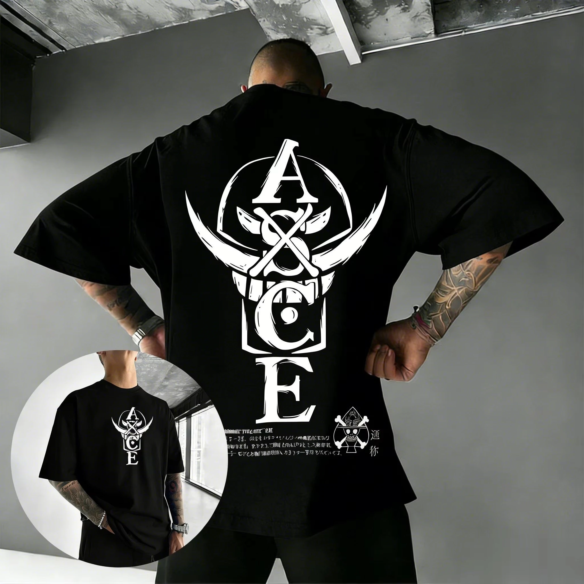 One Piece 2026 New Hot Summer One Piece Portgas D. Ace ASCE T-Shirt Vintage Skull Print Streetwear Men Women Teens Anime Fans