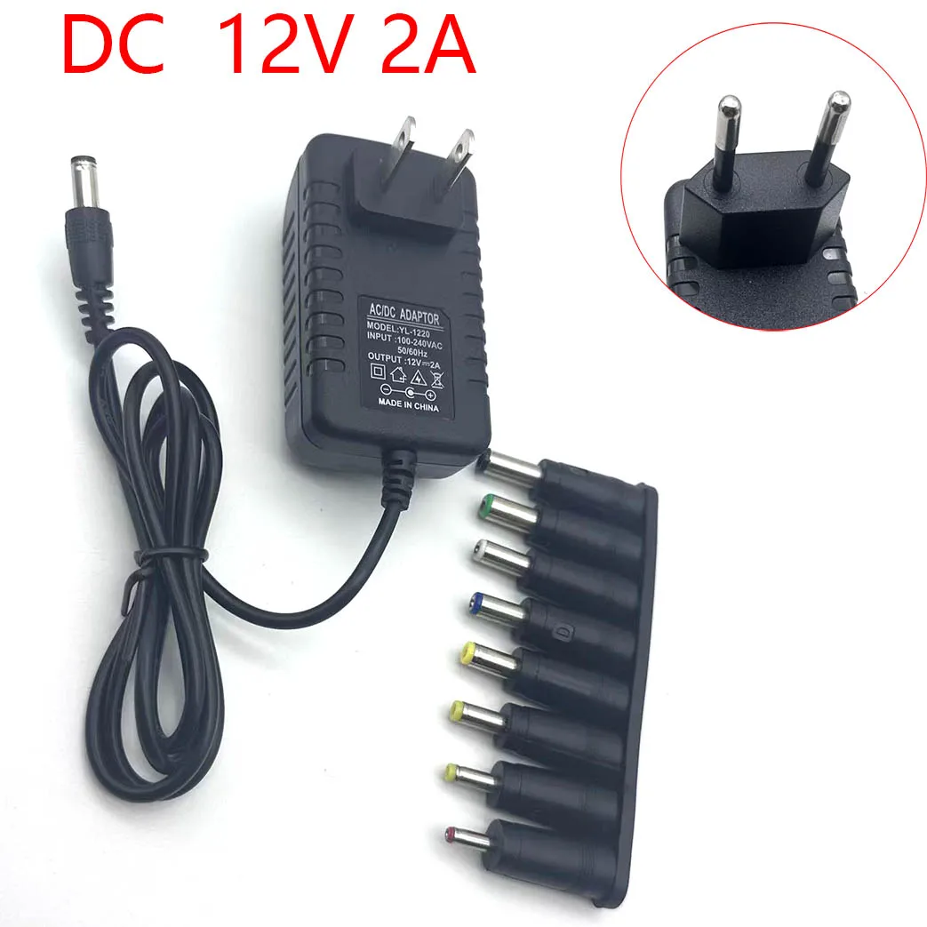 

12 V Power Supply Transformer AC 110V 220V To DC 12V EU US Power Adapter Source Charger Converter DC12V 1A 2A LED Driver