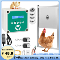 Chicken Coop Door Opener, poulailler Automatic Chicken Coop Door Opener Timer and Light Sensor, 0.2-1kg Pull, Battery Powered