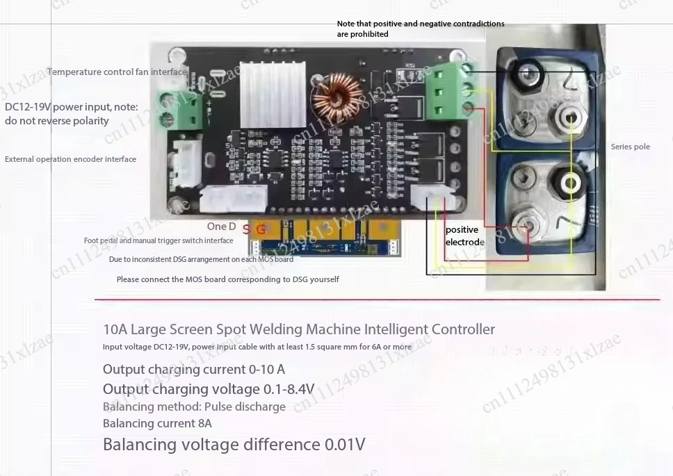 Energy Storage Spot Welder Control Module 6Y880 - Dual Pulse Controller for Precision Spot Welding