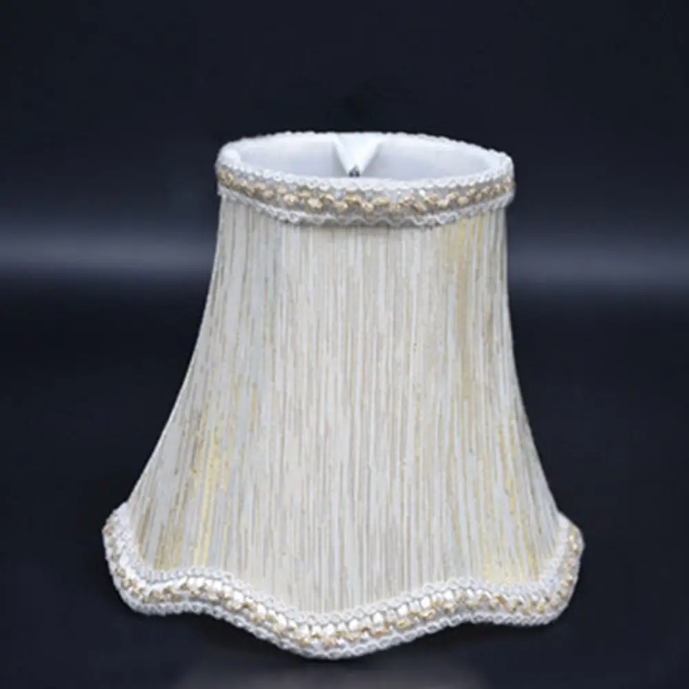 Nordic Style Jacquard Fabric Chandelier Lamp Shade Simple Retro Cloth Lampshade Vintage Handmade Wall Lamp Cover Hotel