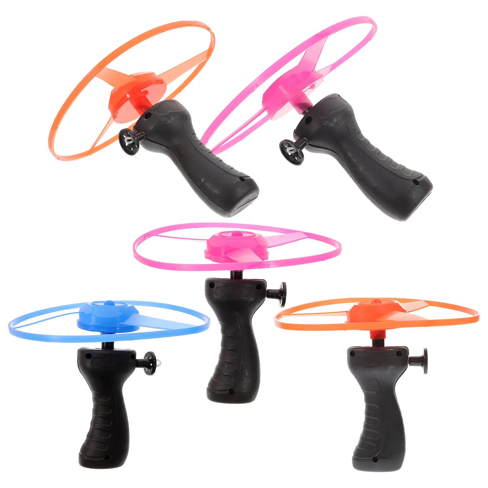 

5Pcs Induction Light Flying Disc Premium Durable Plastic for Kids Family Outdoor Game Sky Aerial Disc Launcher Fun Gift