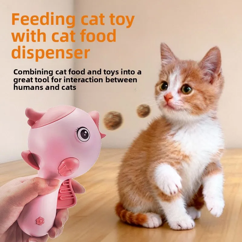 

New Pet Cat Toy Treat Launcher Outdoor Dog and Cat Snack Slingshot Pet Interactive Training Treat Thrower Pet Toy
