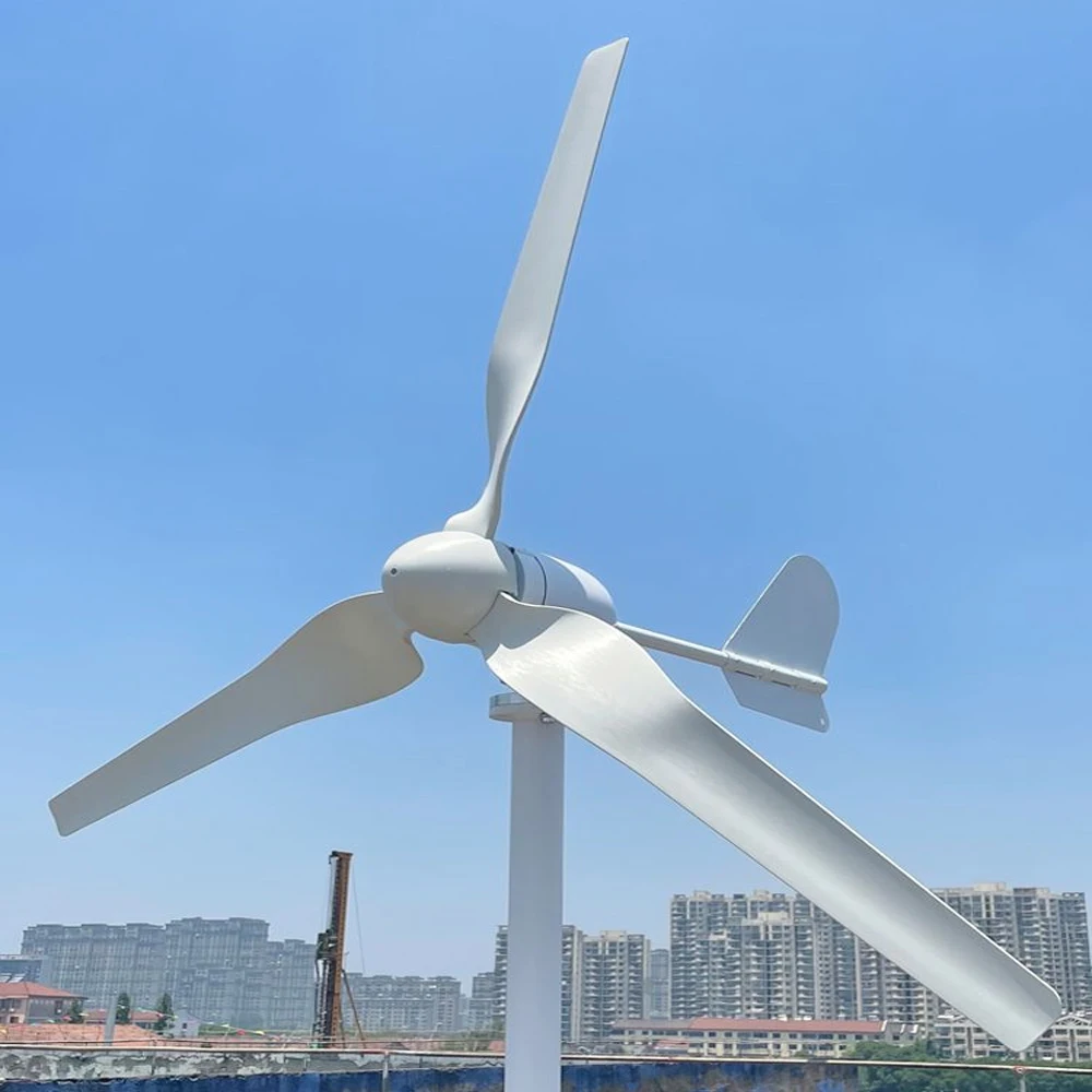 China Factory 10KW Home Small Wind Turbine Generator 10000W 12V 24V 48V Wind Generators With MPPT Controller For Farm