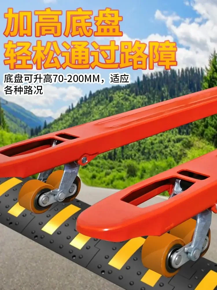 Baustellager, hydraulischer Hubwagen, Entladepalette, 3 Tonnen