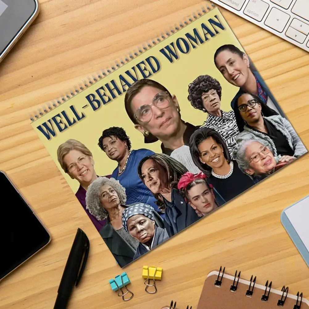 

2026 Well Behaved Women Calendar Women of Good Character 2026 Wall Calendar Feminist Empowering Inspirational Gift Office Decor
