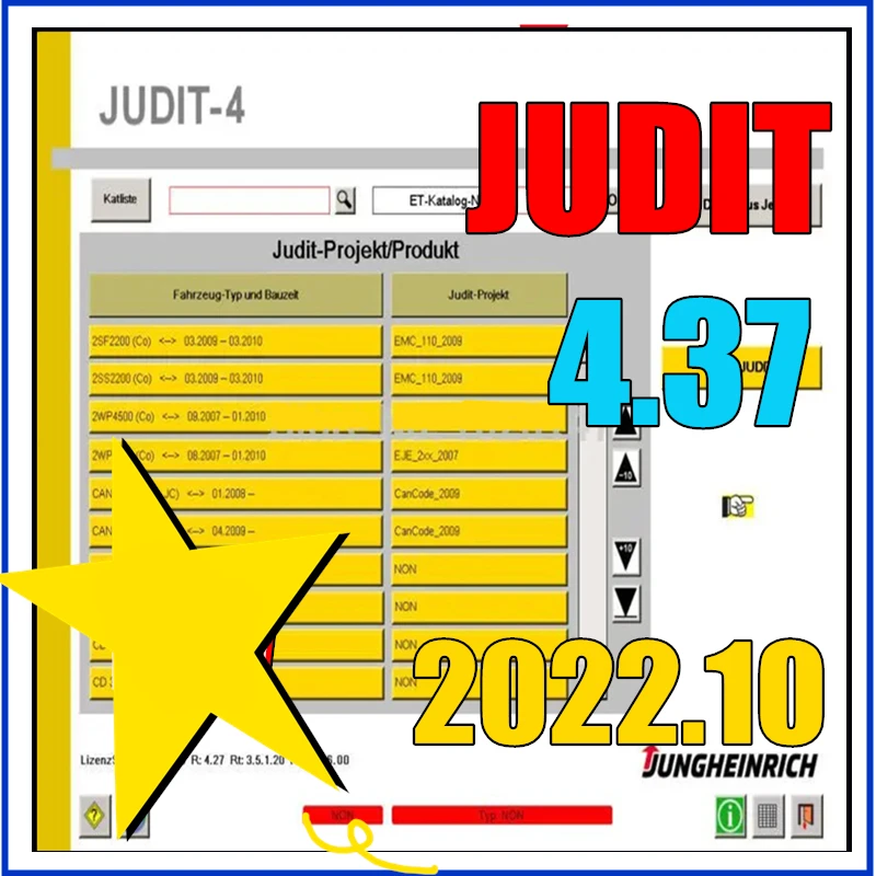 Il nuovissimo software diagnostico JETI-Jungheinrich Judit -4 (v4.37) Aggiornamento al 10.2022+Guida di installazione