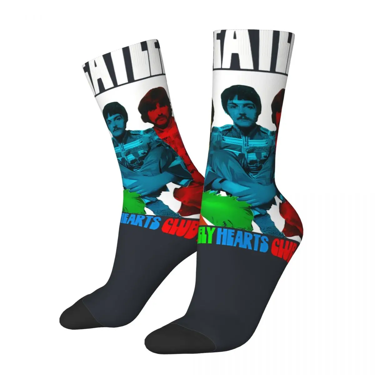 Characters Men's Socks Vintage Harajuku The Beatle Street Style Novelty Casual Crew Sock