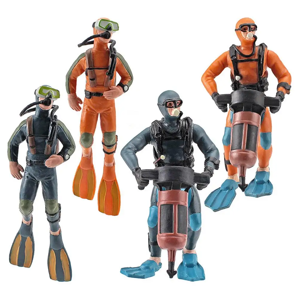 

Solid Plastic Simulation Diver Model Realistic Shape Underwater Explorer Doll Toys Home Furnishings Ornaments Photo Props