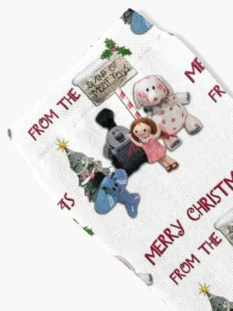 Merry Christmas from the Island of Misfit Toys Socks loose man compression Designer Man Socks Women's